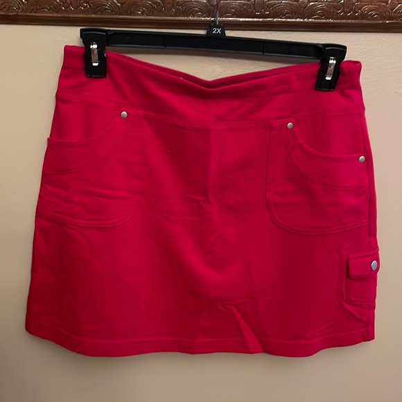 Style & Co cotton stretch skorts pockets casual RED NWOT size Small relaxed - Picture 1 of 10
